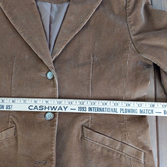 L.L. Bean Women’s Tan Corduroy Blazer Jacket - Picture 12 of 16